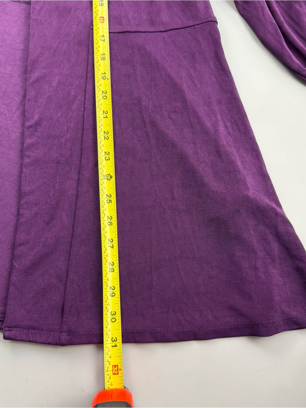 Chico’s Travelers Purple Slinky Open Front Cardigan Women Size 3 XL Lagenlook - Picture 6 of 7